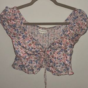 Aeropostale cropped floral top